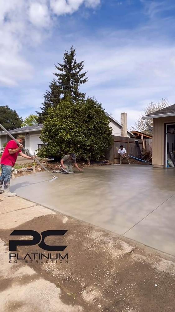 Residential Driveway Placement & Finishing - Concrete Driveway project in Portland, OR